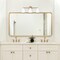 Designers Fountain Biba 24in 3-Light Brushed Gold Modern Indoor Vanity Light with Ice Mist Metal Shades D300M-3B-BG - alternate 2